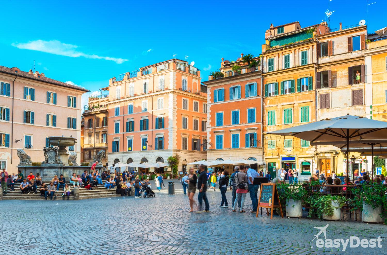 Carlo Menta ubicado en la zona de Trastevere